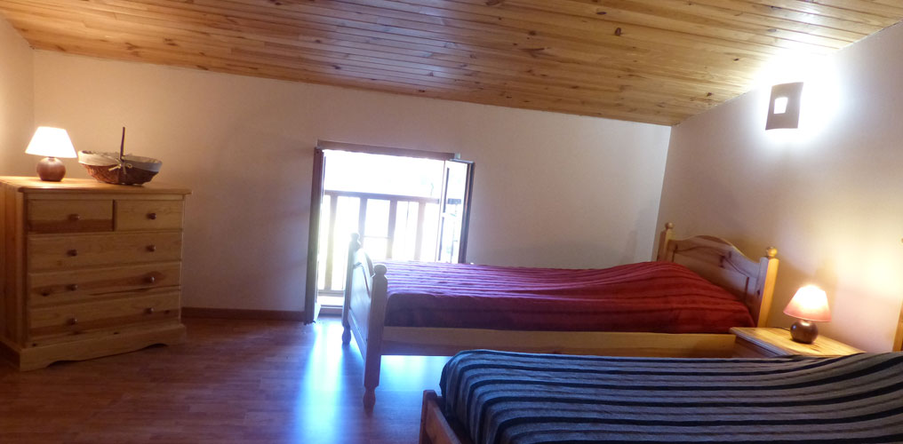 Chambre lit simple - le Pioussel