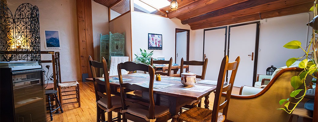 Salle à manger à l'étage
